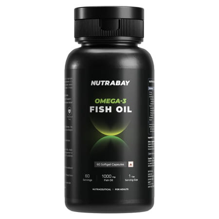 Nutrabay Wellness Fish Oil Omega 3 - 1000mg - 60 Capsules
