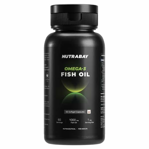 Nutrabay Wellness Fish Oil Omega 3 - 1000Mg - 60 Capsules