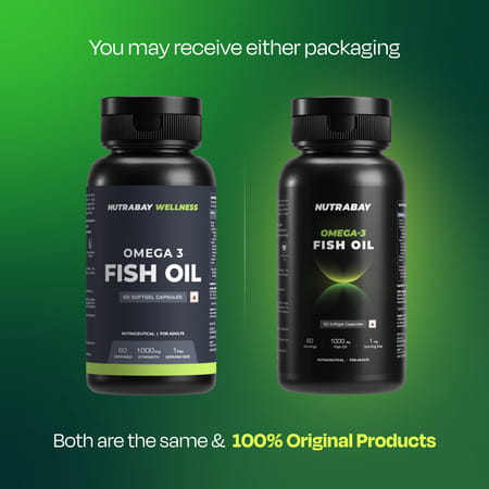 Nutrabay Wellness Fish Oil Omega 3 - 1000mg - 60 Capsules