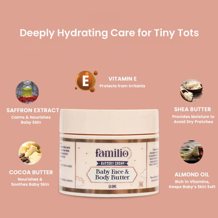 Familio Baby Face And Body Butter - 50g