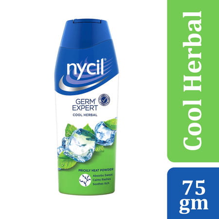 Nycil Cool Herbal Prickly Heat Talcum Powder 75gm