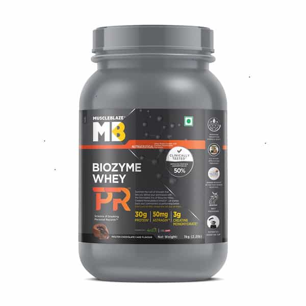Muscleblaze Biozyme Whey Protein Pr | Molten Chocolate Cake | 1Kg