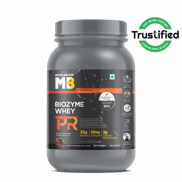 Muscleblaze Biozyme Whey Protein Pr | Molten Chocolate Cake | 1Kg