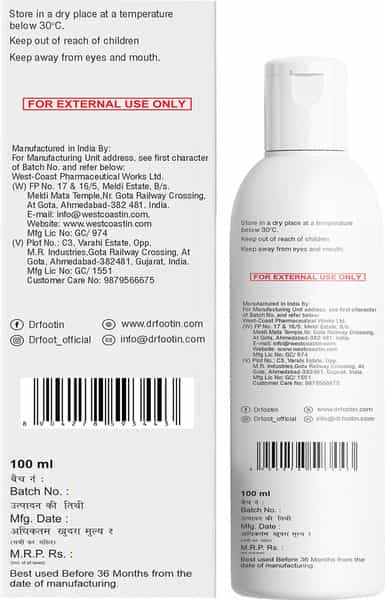 Dr Foot Cracked Heel Repair Oil For Soothing & Healing Cracked Heel 100Ml
