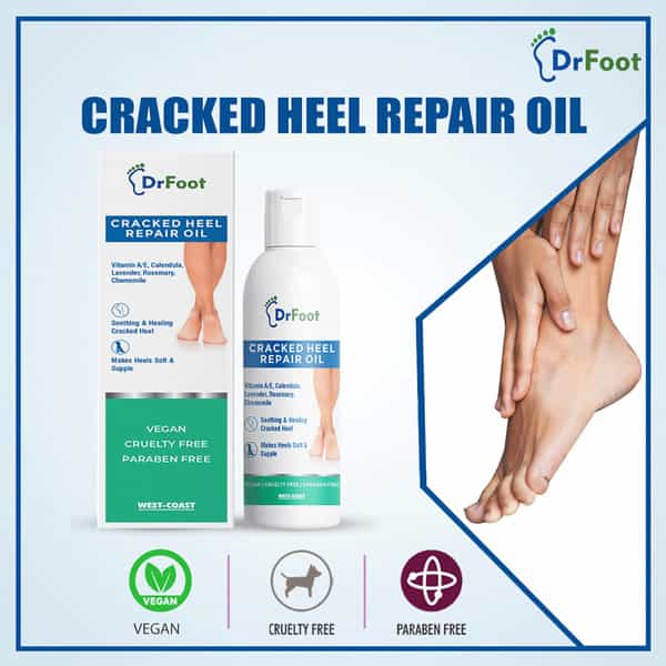 Dr Foot Cracked Heel Repair Oil For Soothing & Healing Cracked Heel 100Ml