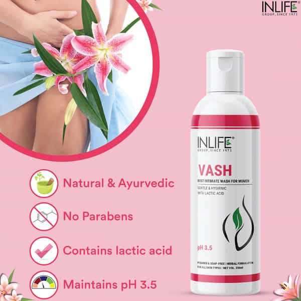 Inlife Vash(V)-Vaginal Wash (200Ml)Best Expert Product Feminine Personal Hygiene Intimate Cleansing