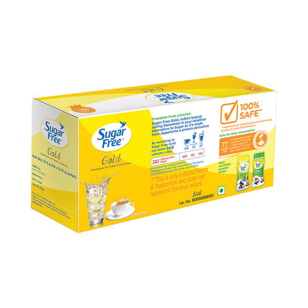 Sugar Free Gold Plus Sweetener 0.75 Gm Sachet 50 No'S