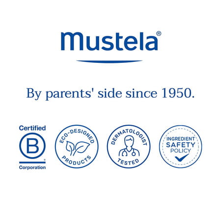 Mustela Stelatopia Cleansing Gel With Sunflower - Baby Cleanser Face & Body Wash - Tear Free