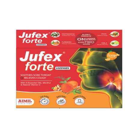 Aimil Jufex Forte Strip Of 12 Lozenges (Pack Of 3)
