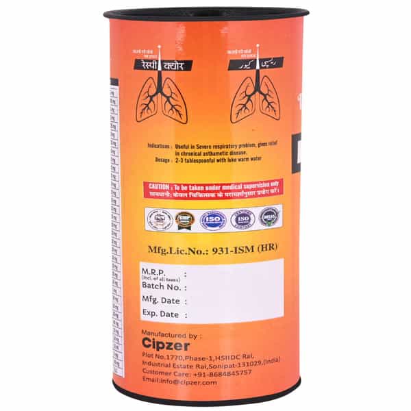 Cipzer Respicure Syrup 500Ml | Supports Respiratory Health & Cold-Cough Symptom Relief