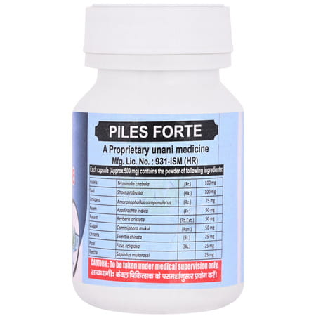 Cipzer Piles Forte 60 Capsules | Supports Anorectal Comfort| Digestion & Rectal Wellness