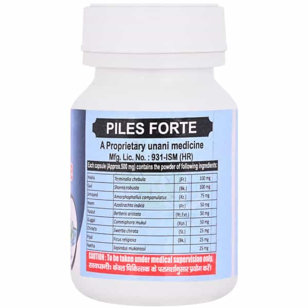 Cipzer Piles Forte 60 Capsules | Supports Anorectal Comfort| Digestion & Rectal Wellness