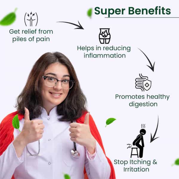 Cipzer Piles Forte 60 Capsules | Supports Anorectal Comfort| Digestion & Rectal Wellness