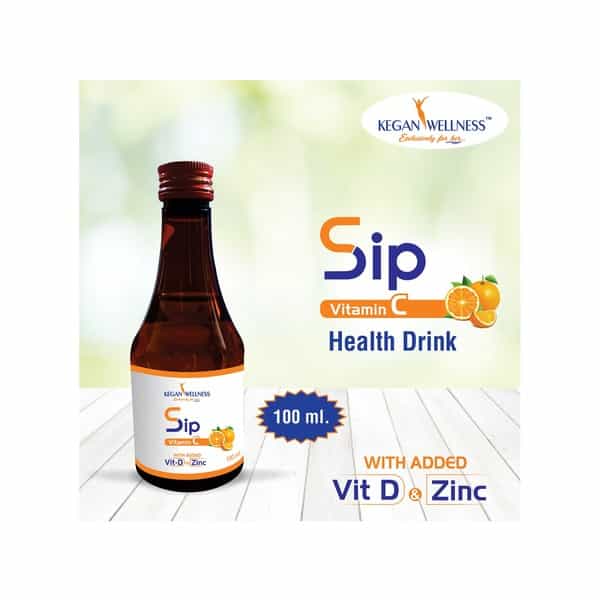 Kegan Wellness Sip Orange (Vitamin C) Bottle Of 100 Ml