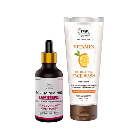 Tnw-The Natural Wash Skincare Combo With Vitamin C Exfoliating Face Wash 115ml