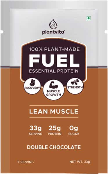 Plantvita Fuel Essential Protein - 33G X 7 Sachets Double Chocolate