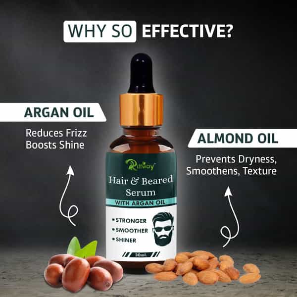 Hair & Beared Serum For Beard Growth | Mustache Hair Oil For Men 100% Ayurvedic 30 Ml