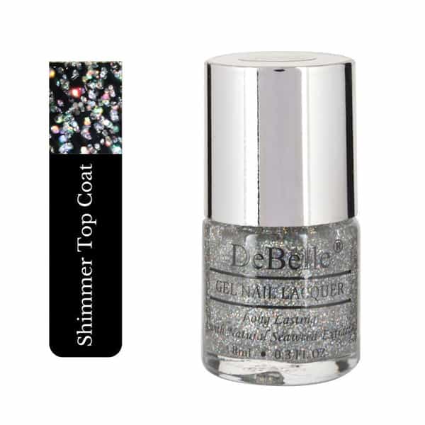 Debelle Gel Nail Polish Gift Set Of 2 - Shimmer Top Coat | Antares- 16Ml (8 Ml Each)