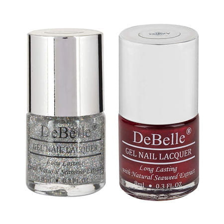 Debelle Gel Nail Polish Gift Set Of 2 - Shimmer Top Coat | Antares- 16ml (8 Ml Each)
