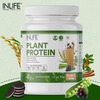 Inlife Plant Protein Powder - Pea | Quinoa & Brown Rice - 25G Protein (Cookies & Cream | 1Kg)