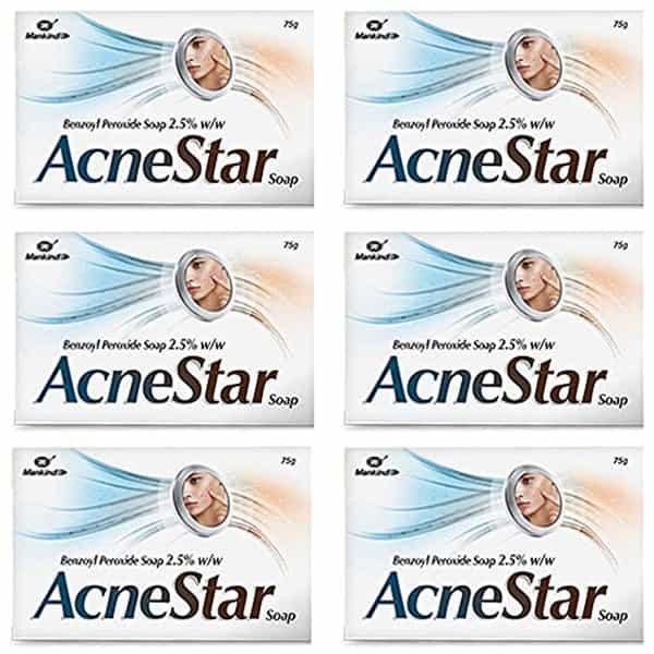 Acnestar 2.5% Soap 75Gm (Pack Of 6)