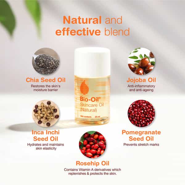 Bio-Oil 100% Natural Skincare Oil For Acne Scar Removal Pigmentation And Stretch Marks 60Ml