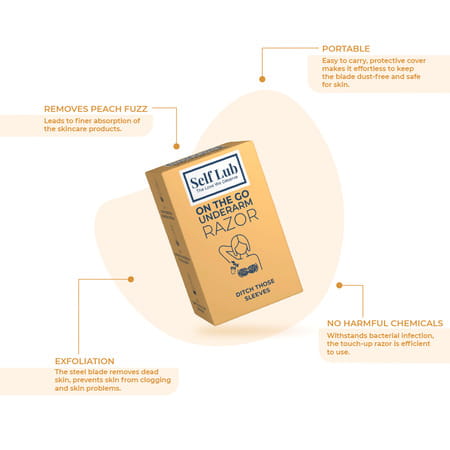 Self Lub On The Go Underarms Razor For Instant Pain Free Hair Removal -Pack Of 5