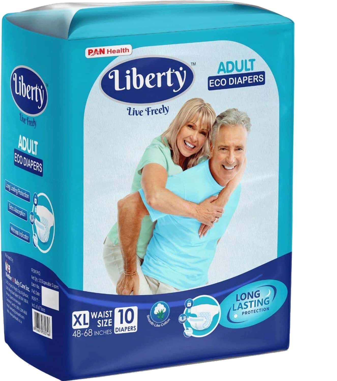 Buy LIBERTY ECO ADULT DIAPERS LARGE 10 UNITS Online & Get Upto 60