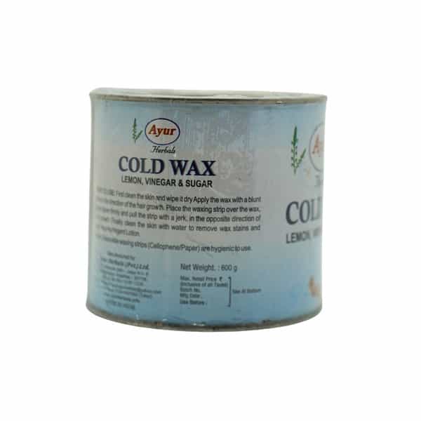 Ayur Herbals Cold Wax With Lemon,Glycerin I Skin Feel Smoother Without Feeling Itchy I Pack 2- 600G