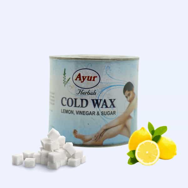 Ayur Herbals Cold Wax With Lemon,Glycerin I Skin Feel Smoother Without Feeling Itchy I Pack 2- 600G