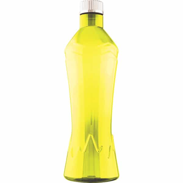 Rosa Glacier Yellow Water Bottle I 100 % Food Grade Plastic I Premium Leak-Break Proof I 1 Ltr * 3