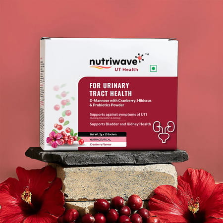 Nutriwave Ut Health | Uti Prevention & Urinary Tract Support | Cranberry Flavour | 30x2g Sachets