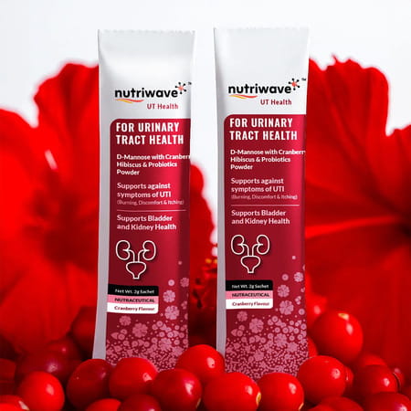 Nutriwave Ut Health | Uti Prevention & Urinary Tract Support | Cranberry Flavour | 30x2g Sachets