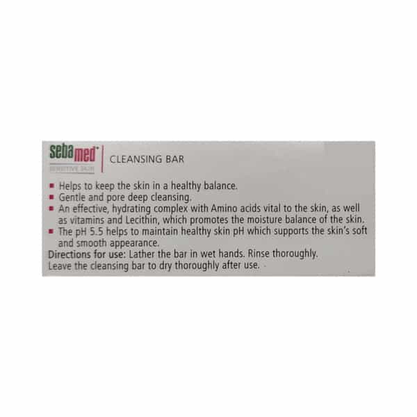 Sebamed Sensitive Skin Cleansing Bar Soap 100 G