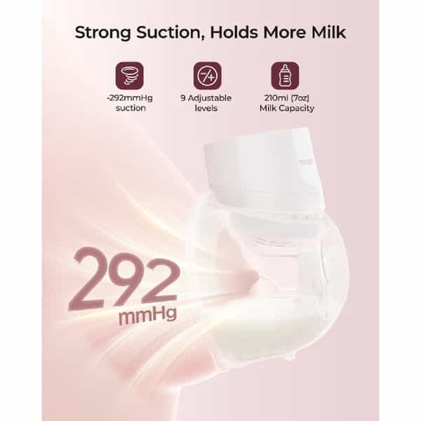 Momcozy Wearable Breast Pump S12pro Quick Pink Double Pack