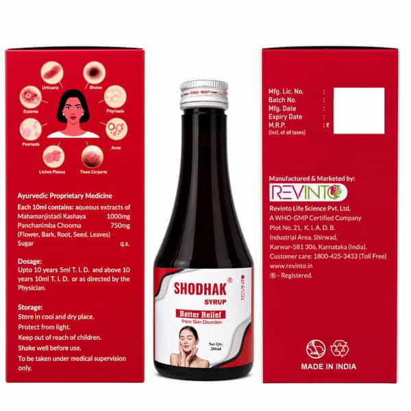 Revinto Shodhak Syrup| Herbal Blood Purifier | 200Ml
