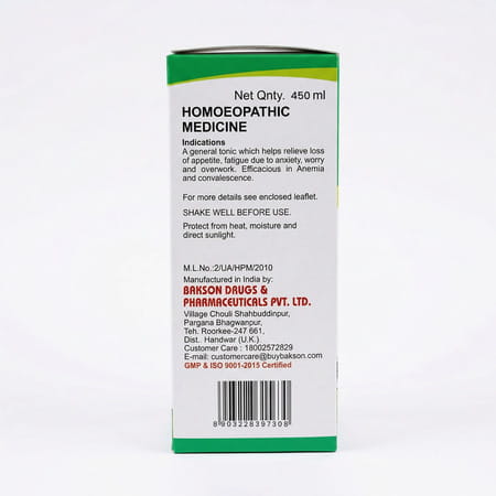 Bakson Homoeopathy Alfalfa Tonic | For Veterinary Use | 450 Ml