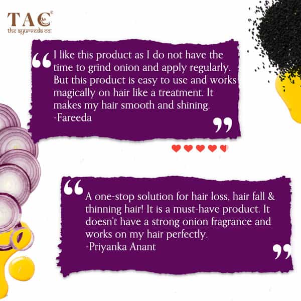 Tac - The Ayurveda Co. Advanced Red Onion Black Seed Oil Hair Mask - 200 Gm
