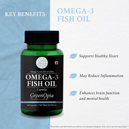 Greenopia Omega-3 Fish 60 Liquid Filled Capsules