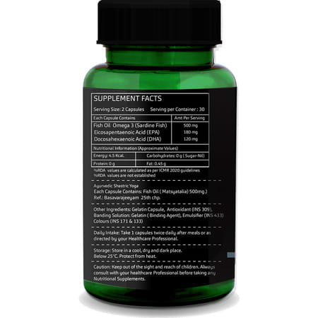 Greenopia Omega-3 Fish 60 Liquid Filled Capsules