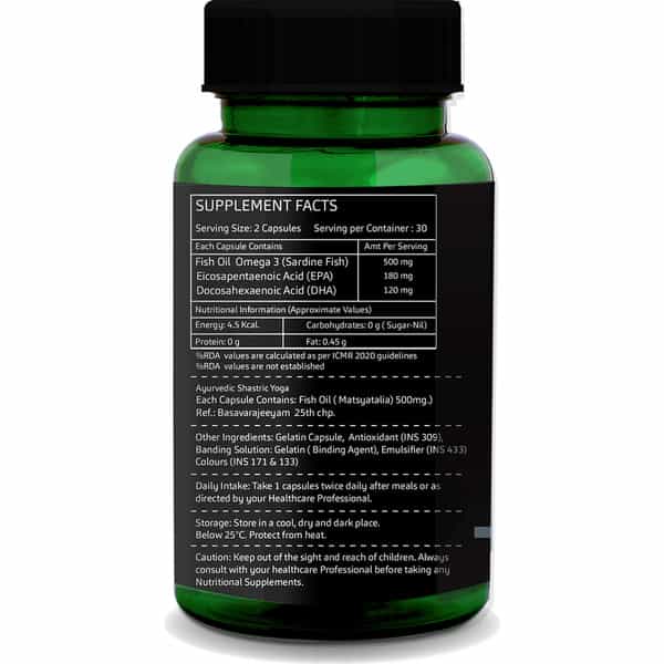Greenopia Omega-3 Fish 60 Liquid Filled Capsules