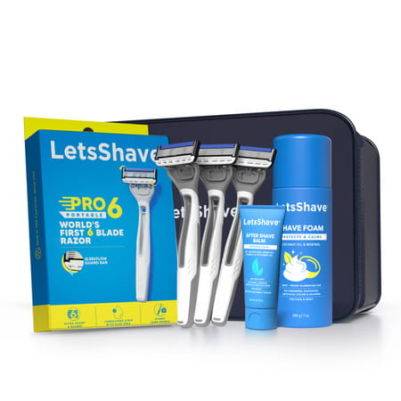 Letsshave Pro 6 Premium Portable Shaving Kit For Men