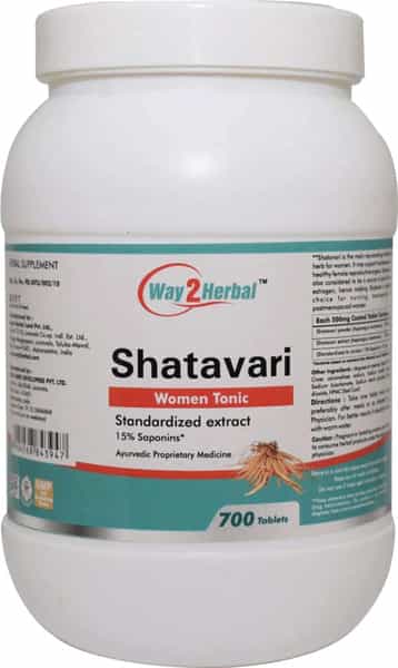 Way2herbal Shatavari - 700 Tablets