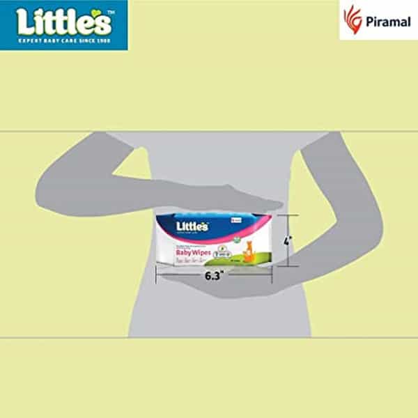 Little's Soft Cleansing Baby Wipes (80 Wipes | Lid Pack Of 10)