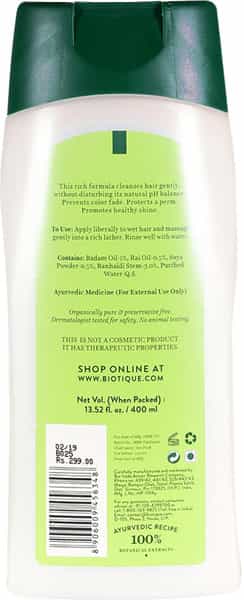 Biotique Bio Soya Protein Fresh Nourishing Shampoo For Dry Damaged & Colored Hair - 340 Ml
