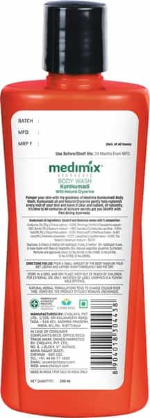 Medimix Ayurvedic Kumkumadi With Naturalglycerine Body Wash - 250 Ml