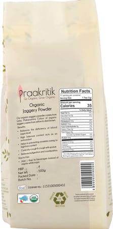 Praakritik Organic Jaggery Powder 500 G
