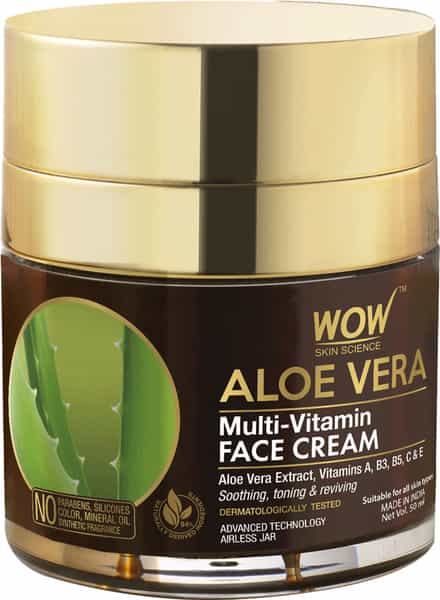 Wow Skin Science Aloe Vera Multi-Vitamin Face Cream - 50 Ml