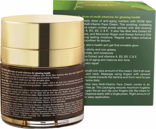 Wow Skin Science Aloe Vera Multi-Vitamin Face Cream - 50 Ml