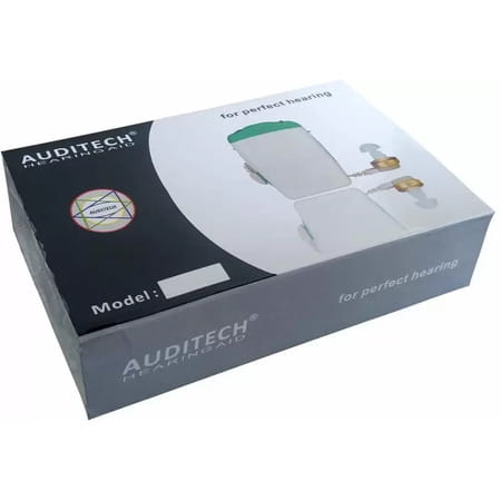 Auditech 16 F Wired Pocket Style Hearing Aid (Black)